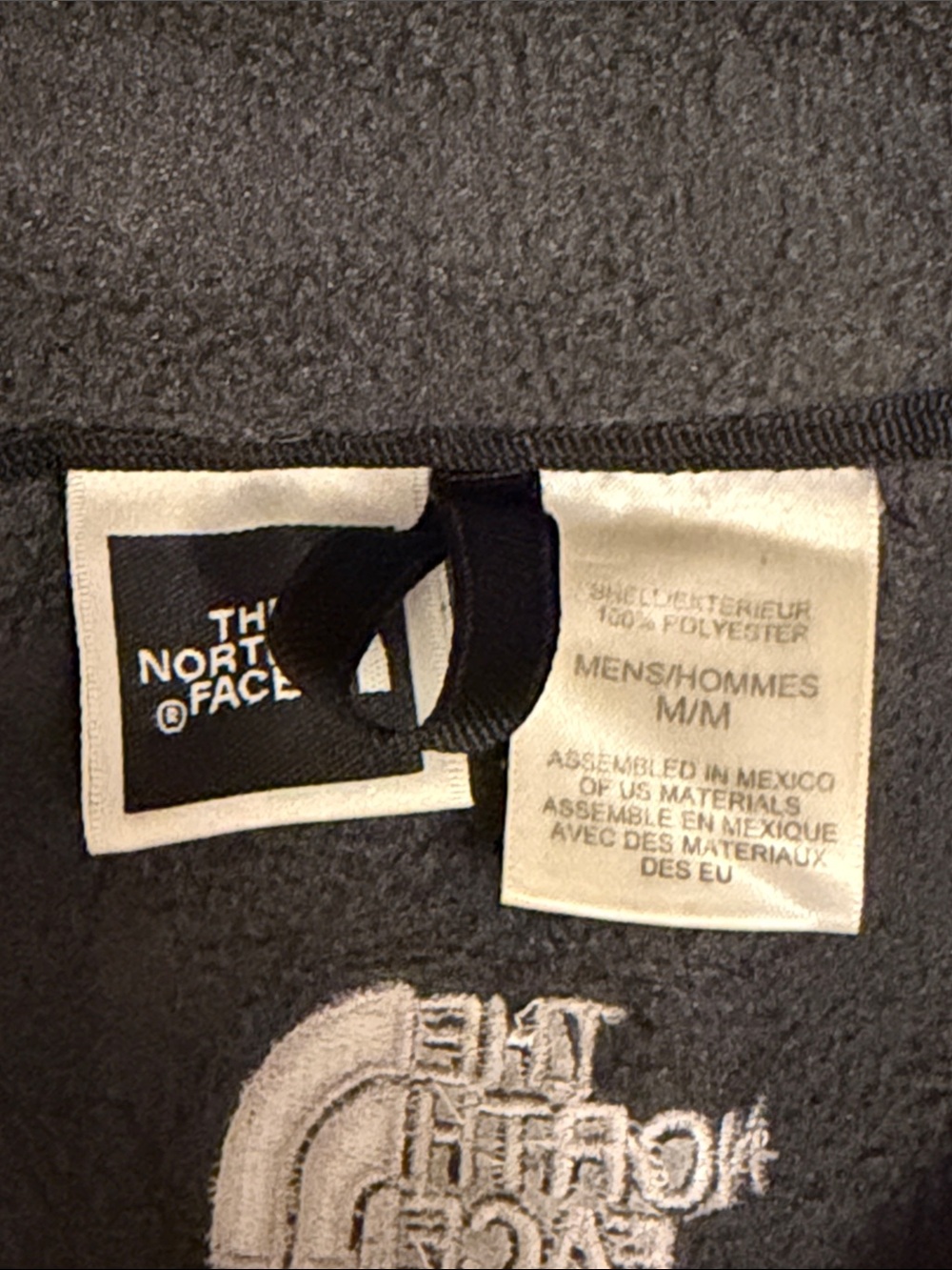 The North Face Men's Navy Hooded Jacket with Fleece Liner - Size Medium - Picture 8 of 8